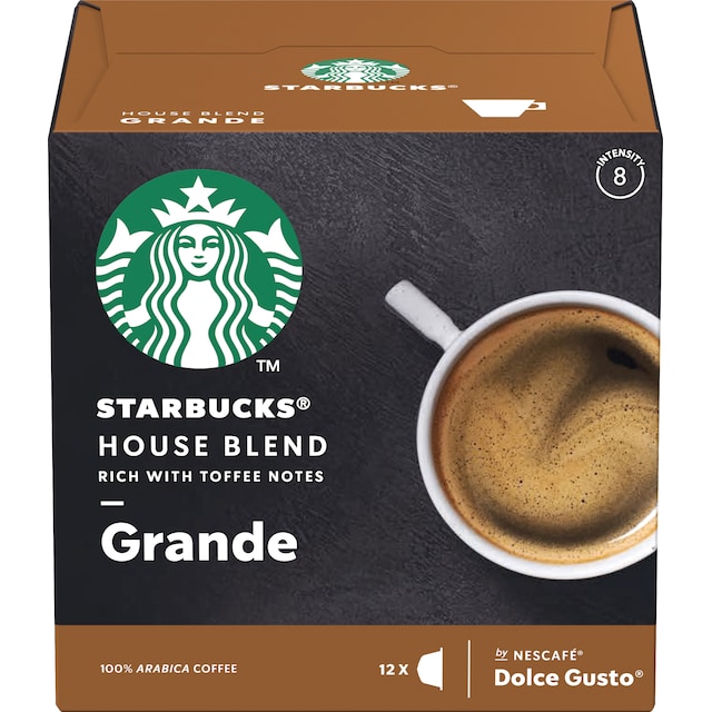 Nescafé Dolce Gusto kahvikapselit (Starbucks House Blend)