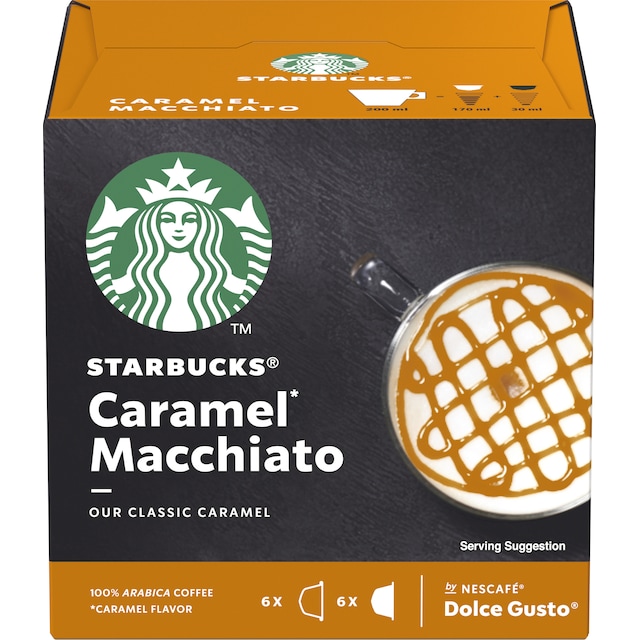 Nescafé Dolce Gusto kahvikapselit (Starbucks Caramel Macchiato)