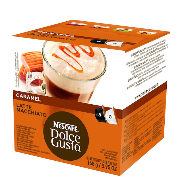 NESCAFÉ Dolce Gusto Latte Macchiato Caramel kahvikapselit (16 kpl)