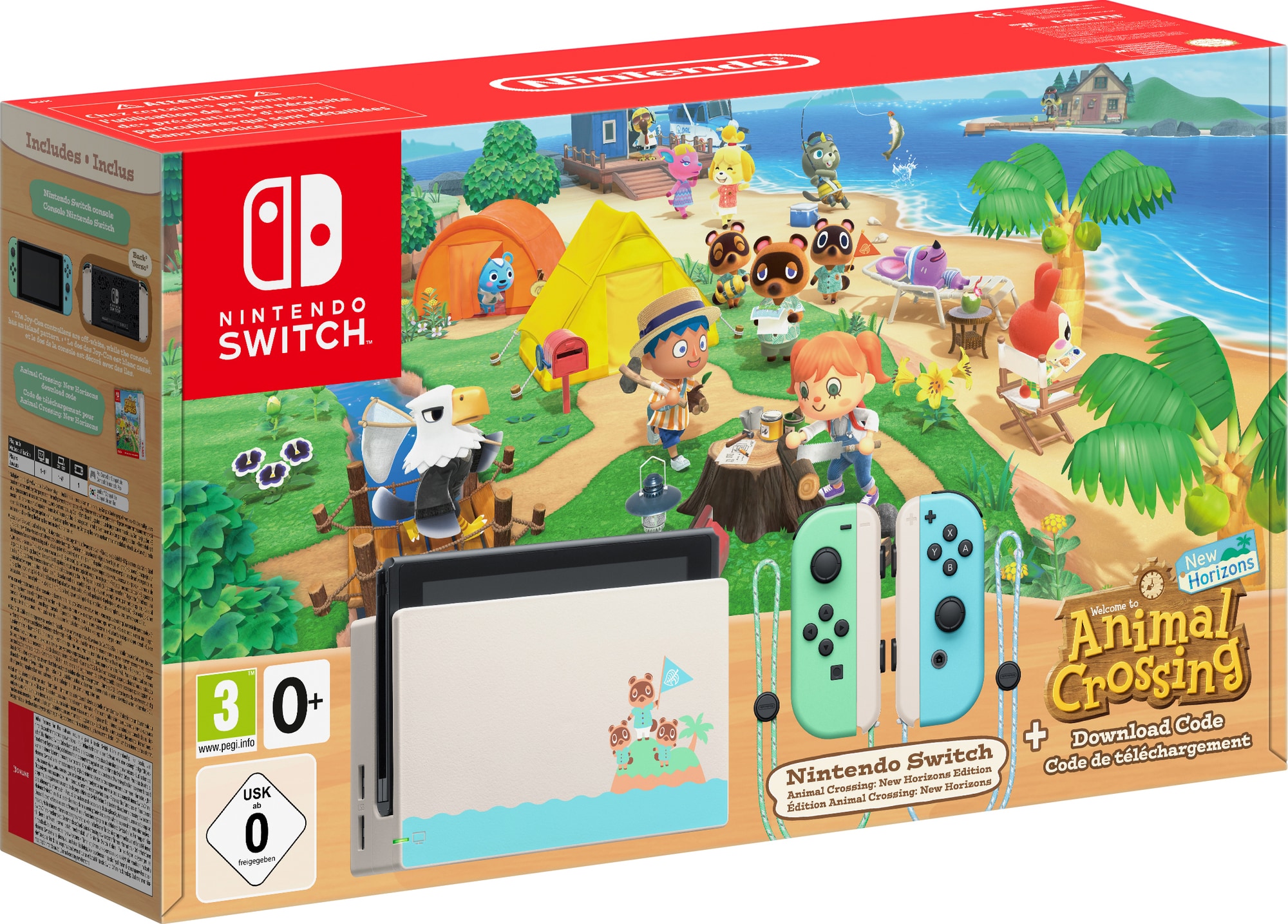 Nintendo Switch pelikonsoli 2019 + Animal Crossing: New Horizons - Gigantti  verkkokauppa