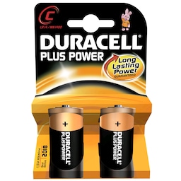 Duracell Battery Plus Power C 2 kpl