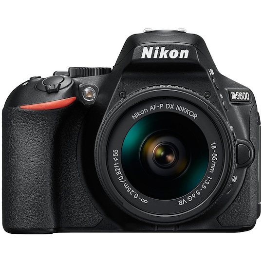 Nikon D5600 järjestelmäkamera 18-55mm AF-P DX VR - Gigantti verkkokauppa