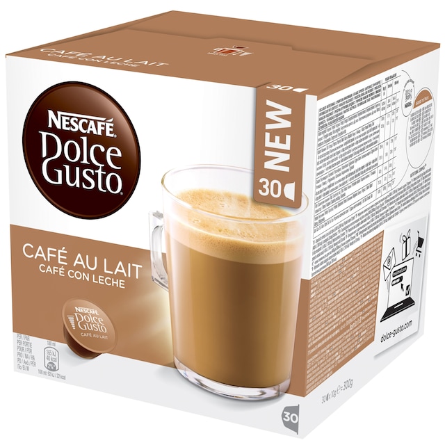 NESCAFÉ Dolce Gusto Café au Lait kahvikapselit (30 kpl)