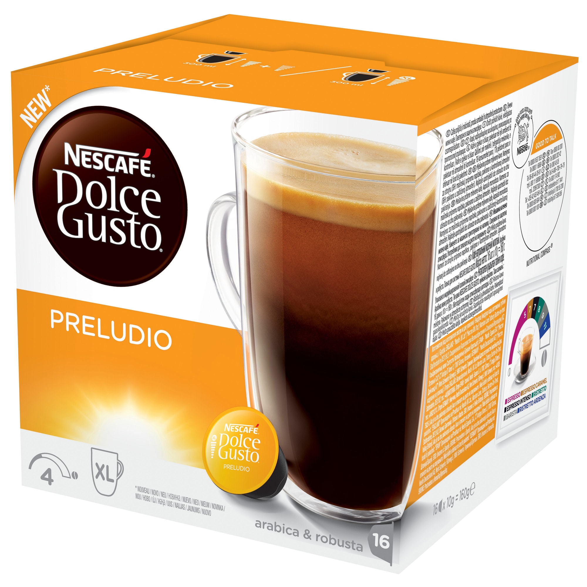 Nescafe Dolce Gusto Preludio kahvikapselit 12314472 - Gigantti verkkokauppa