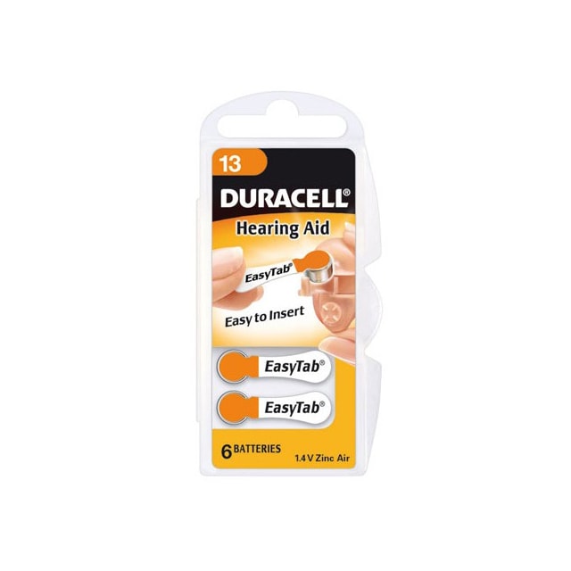Duracell paristo kuulolaitteelle DA13 (6 kpl)