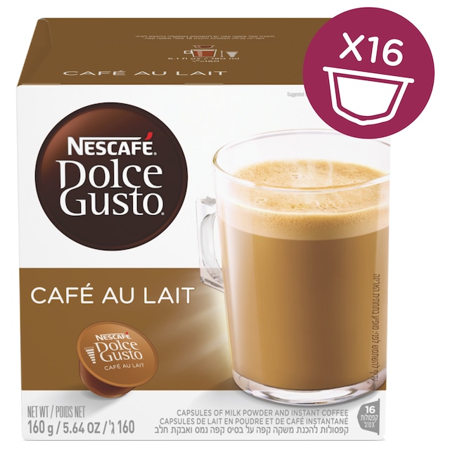 Nescafè Dolce Gusto Café au Lait kahvikapselit