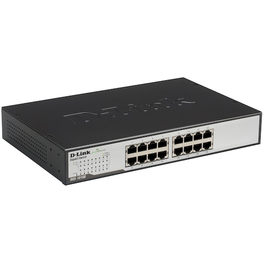 D-Link DGS-1016D 16-portin Gigabit Ethernet kytkin - Gigantti verkkokauppa