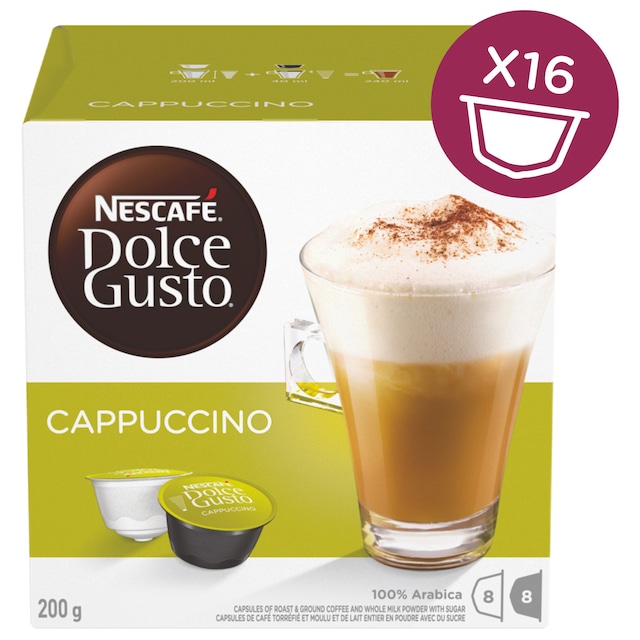 NESCAFÉ Dolce Gusto Cappuccino kahvikapselit (16 kpl)