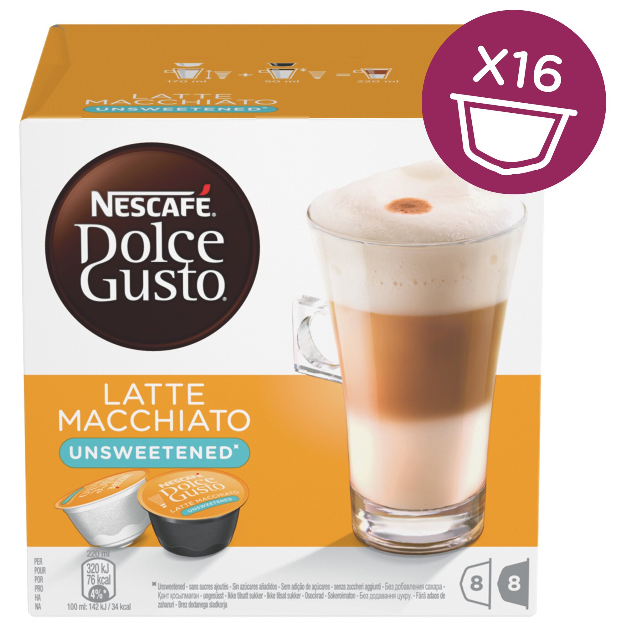 Nescafè Dolce Gusto Latte Macchiato kahvikapselit - Gigantti verkkokauppa