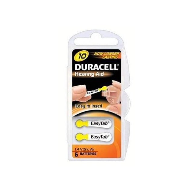 Duracell paristo kuulolaitteelle DA10 (6 kpl)