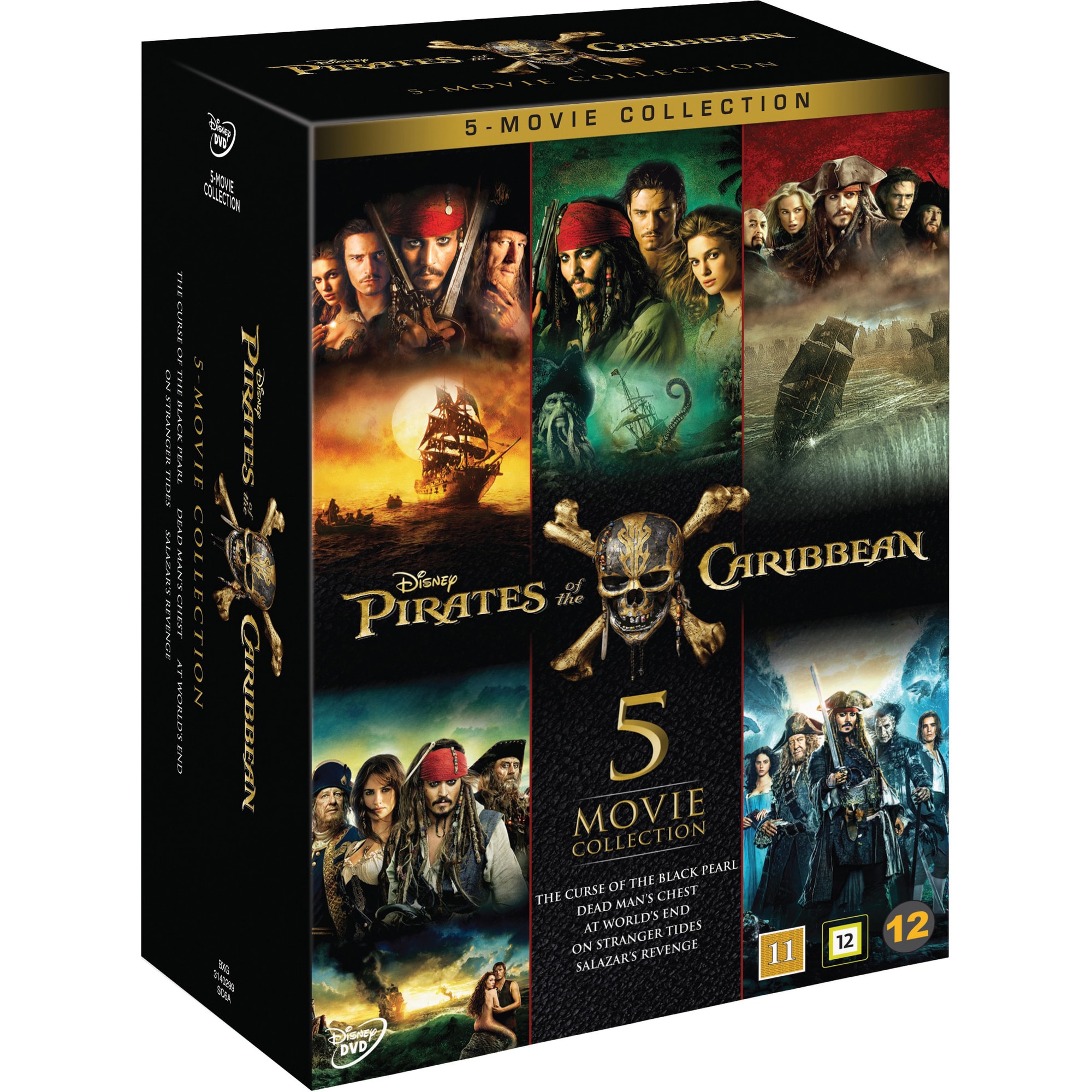 Pirates of the Caribbean - 5 Movie Collection (DVD) - Gigantti verkkokauppa