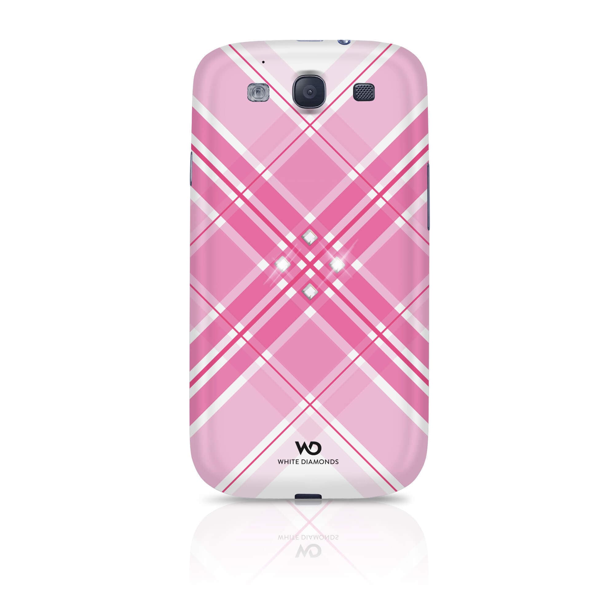 WHITE DIAMONDS Grid Pink Cover to Samsung S3 - Gigantti verkkokauppa