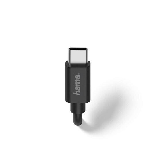 HAMA LAturi 220V USB-C 2,4A Musta Kiinteä Johto - Gigantti verkkokauppa