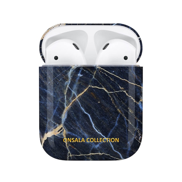ONSALA COLLECTION Airpods Kotelo Black Galaxy Marble
