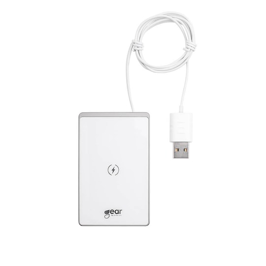 GEAR Langaton QI Laturi USB-johto 15W 5-9V/2A Valkoinen Ohut - Gigantti  verkkokauppa
