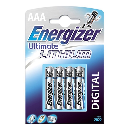 Energizer Ultra Lithium AAA-paristo (4 kpl) - Gigantti verkkokauppa