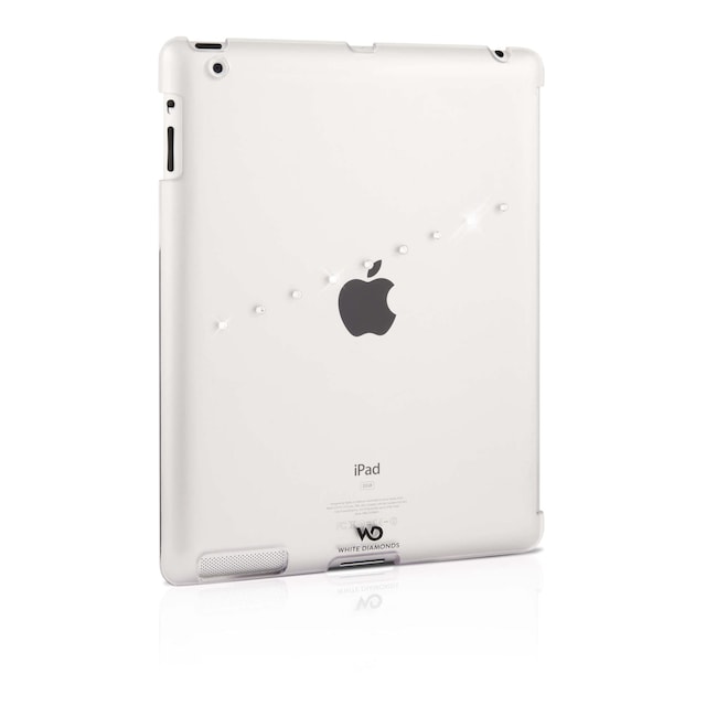 WHITE-DIAMONDS Sash White Cover to New iPad 3