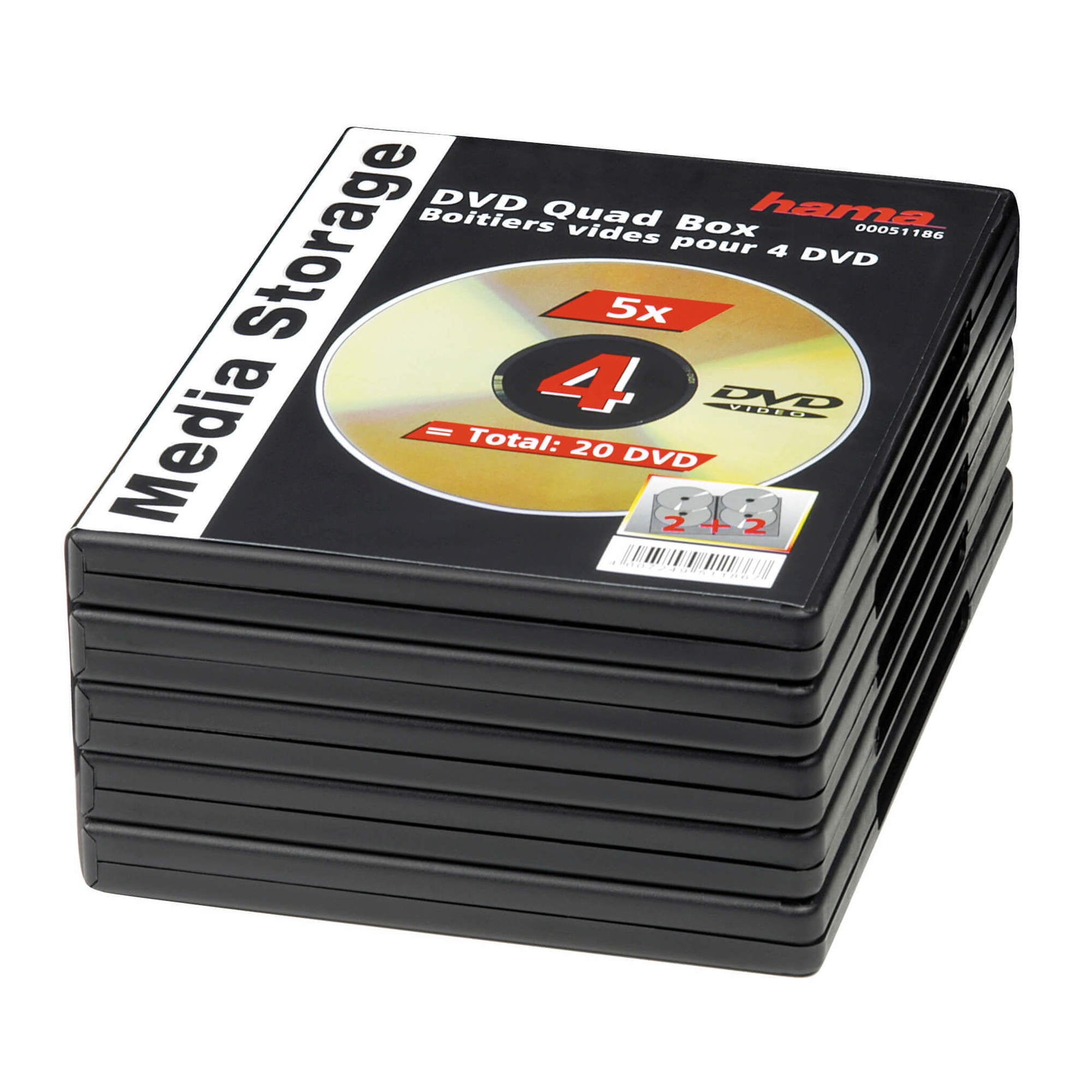 HAMA DVD QUAD BOX 4 DVD BLA.5P - Gigantti verkkokauppa