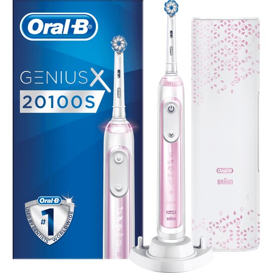 Oral-B Genius X sähköhammasharja 20100S (pinkki) - Gigantti verkkokauppa