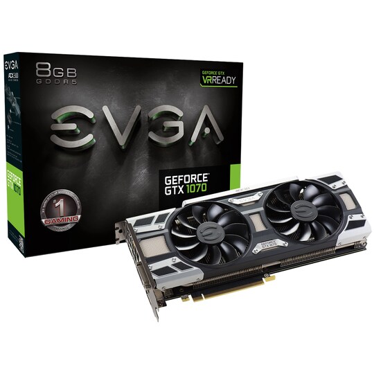 EVGA GeForce GTX 1070 SC Gaming näytönohjain 8G - Gigantti verkkokauppa