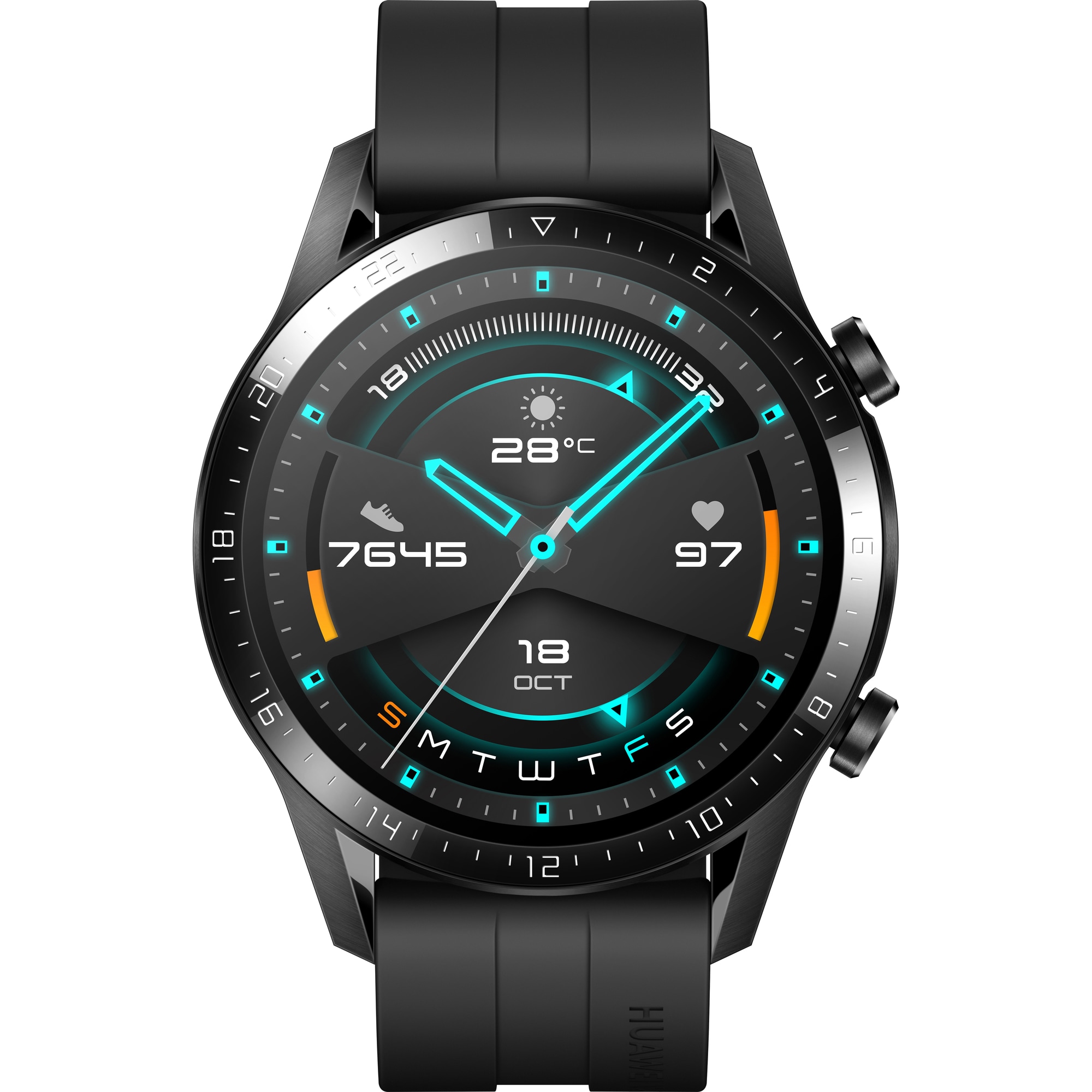 Huawei Watch GT2 älykello 46 mm (musta) - Gigantti verkkokauppa