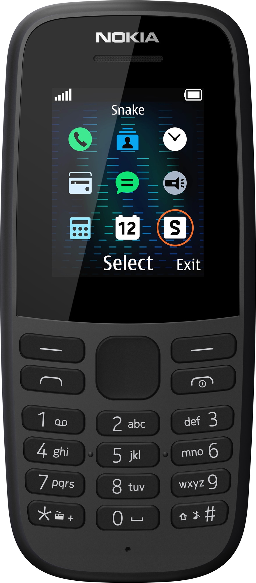 Nokia 105 matkapuhelin (musta) - Vain 2G - Gigantti verkkokauppa