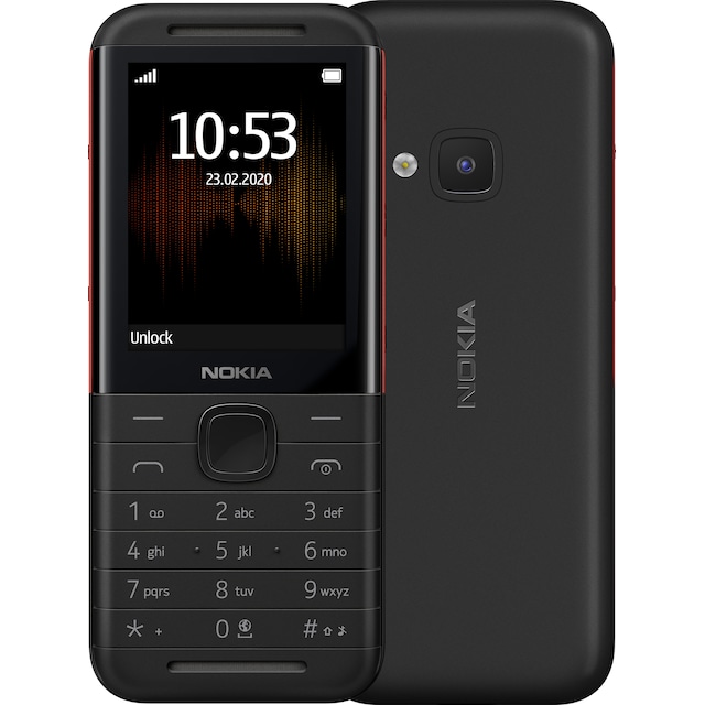 Nokia 5310 XpressMusic matkapuhelin (musta/punainen) - Vain 2G