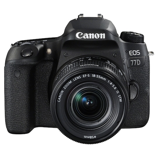 Canon EOS 77D järjestelmäkamera + 18-55mm IS STM obj. - Gigantti  verkkokauppa