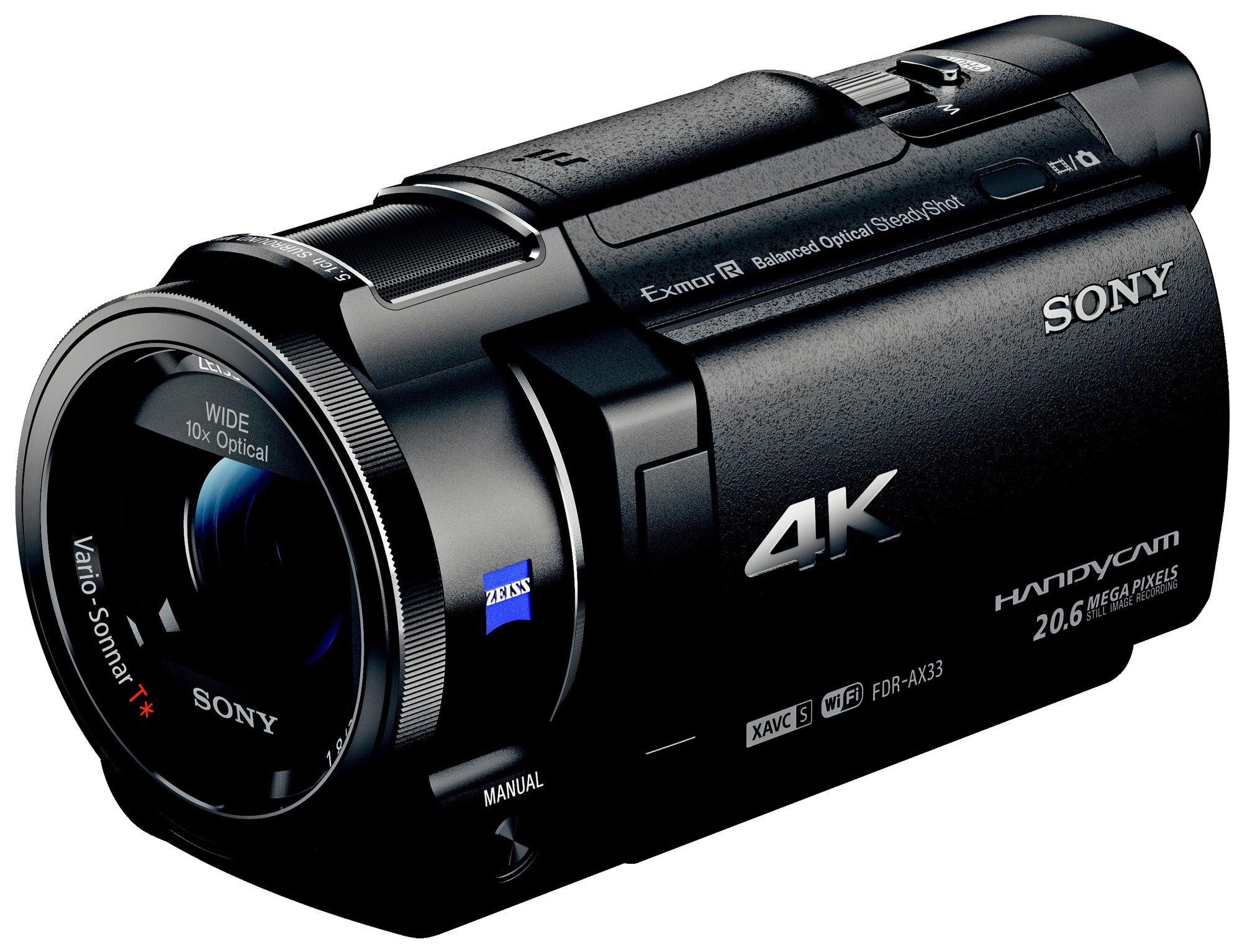 Sony FDR-AX33 4K videokamera (musta) - Gigantti verkkokauppa