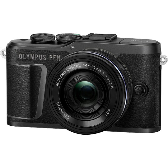 Olympus Pen E-PL10 järjestelmäkamera + kaulahihna (musta) - Gigantti  verkkokauppa