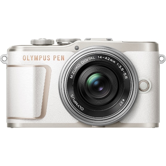 Olympus Pen E-PL10 järjestelmäkamera + kaulahihna (valkoinen) - Gigantti  verkkokauppa