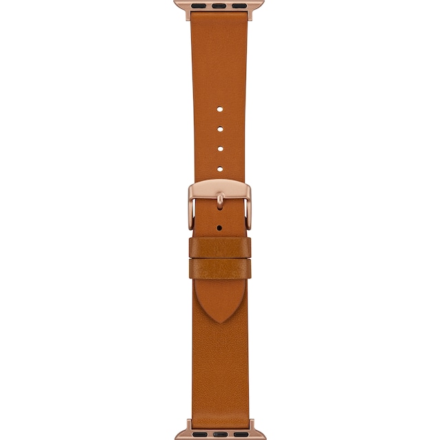 Sandstrom Apple Watch nahkaranneke 38/40/41 mm (keltaisenruskea)