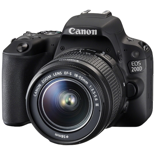 Canon EOS 200D järjestelmäkamera + 18-55mm IS STM - Gigantti verkkokauppa
