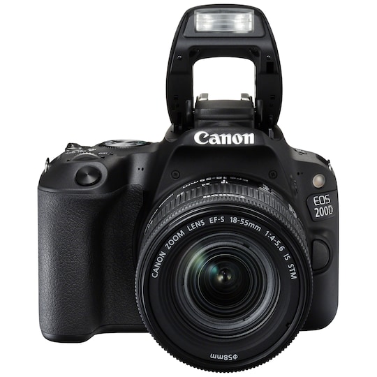 Canon EOS 200D DSLR kamera + 18-55mm DC III objektiivi - Gigantti  verkkokauppa