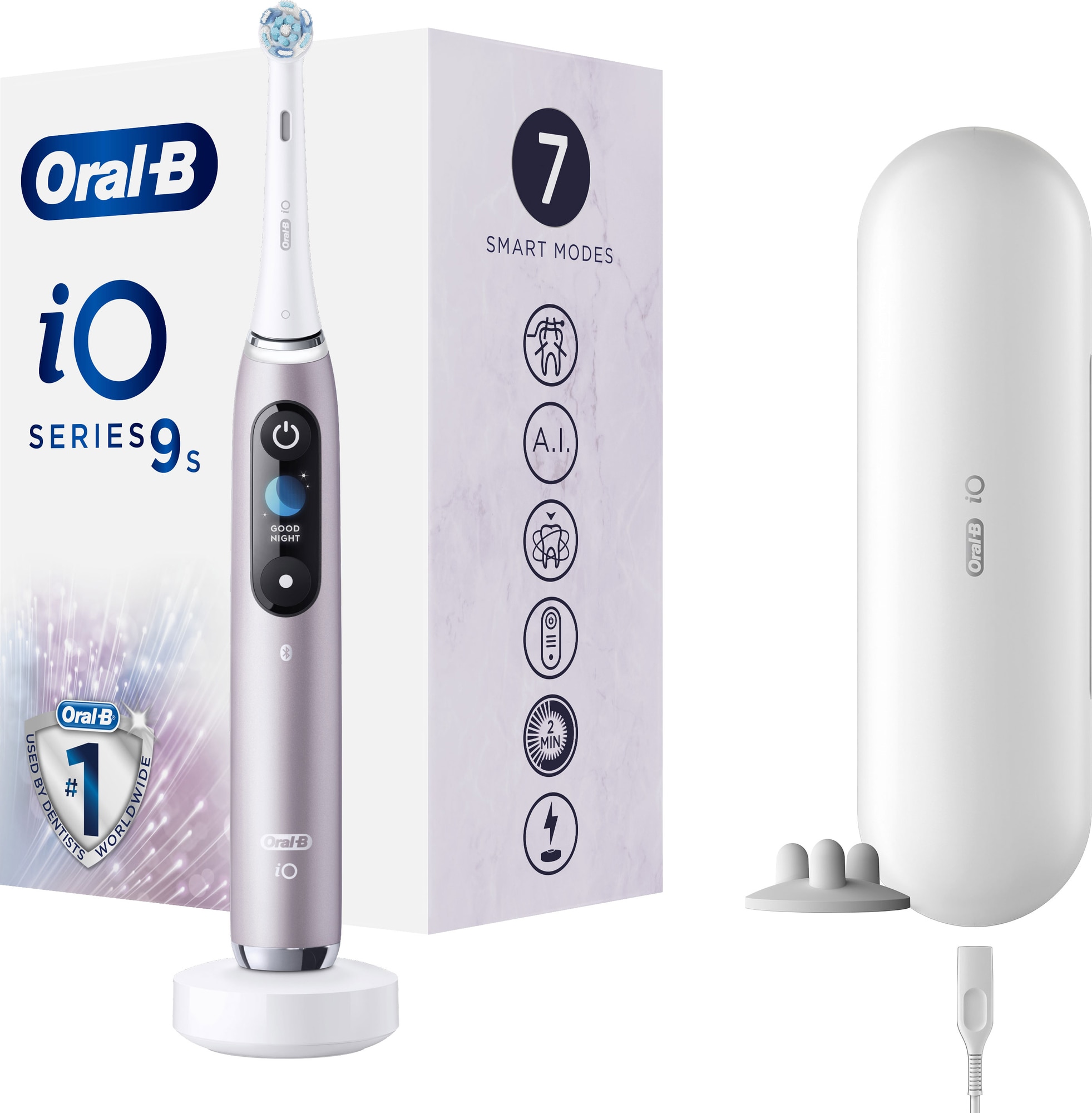 Oral B iO Series 9S sähköhammasharja IO9RQ (ruusu) - Gigantti verkkokauppa