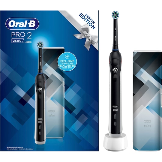 Oral-B Pro 2 2500 sähköhammasharja lahjapakkaus 319412 (musta) - Gigantti  verkkokauppa