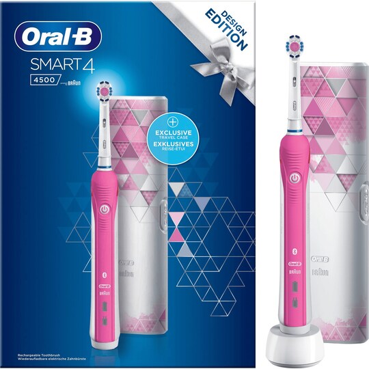 Oral-B Smart 4 4500 sähköhammasharja lahjapakkaus SMART4500 (pinkki) -  Gigantti verkkokauppa