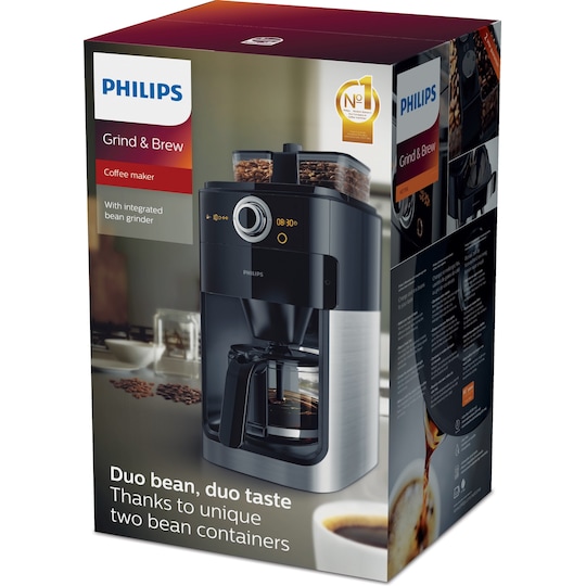 Philips Grind & Brew kahvinkeitin HD7766 - Gigantti verkkokauppa