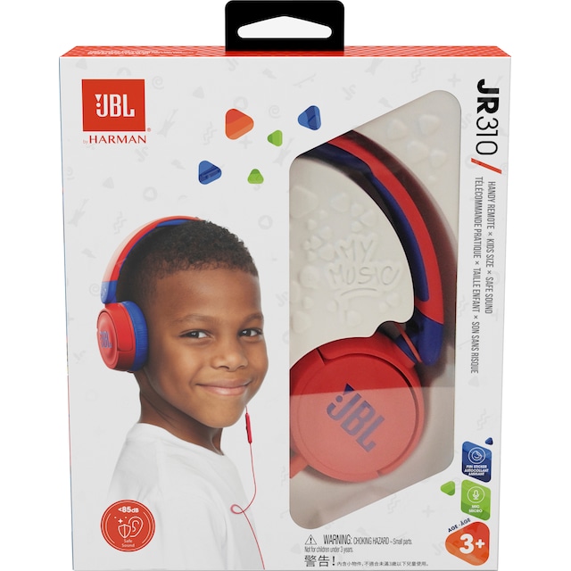 JBL Jr. 310 on-ear kuulokkeet (punainen)