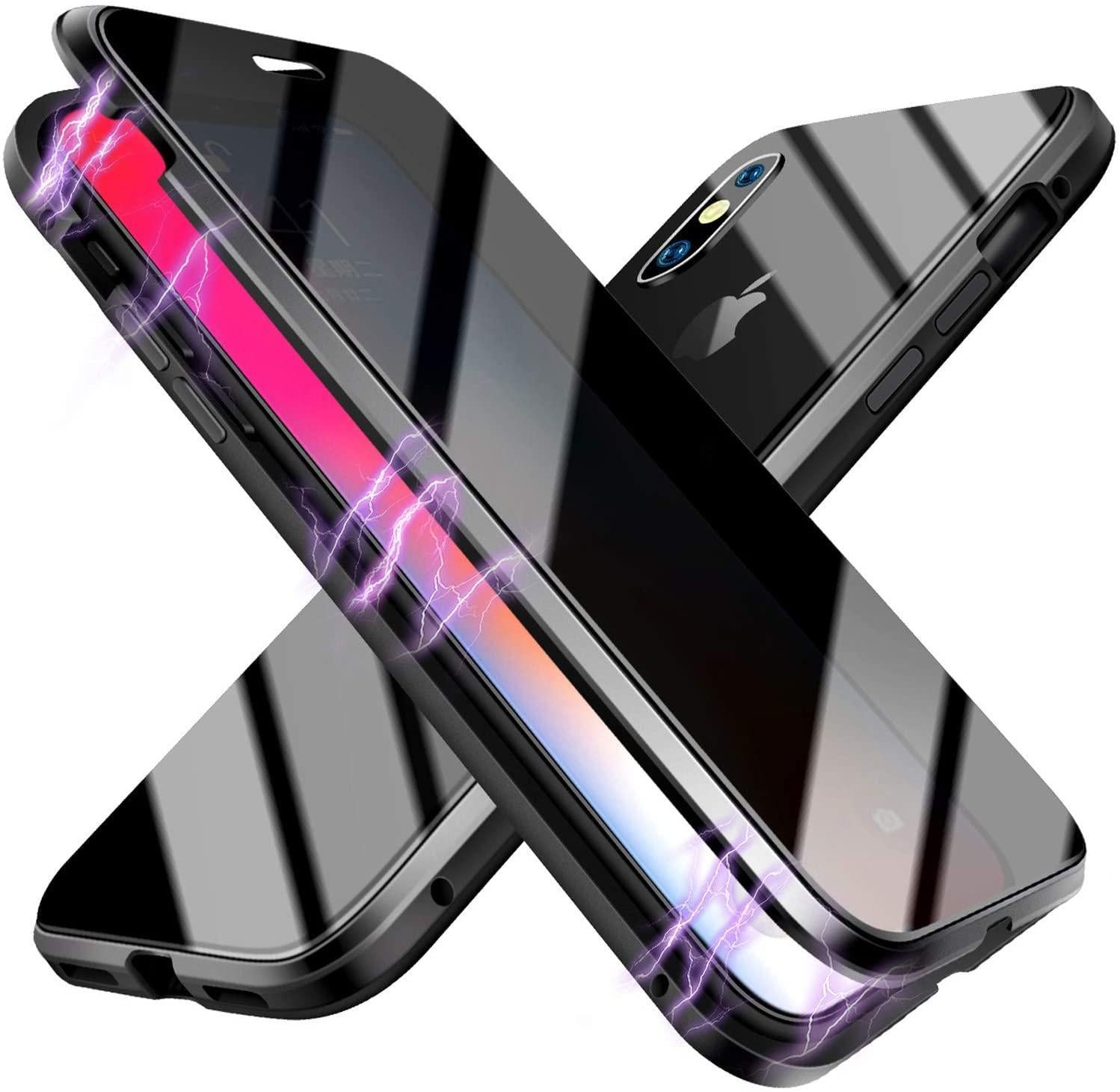 Magneettinen suojakotelo näytönsuojalla iPhone XS Max -puhelimeen - musta -  Gigantti verkkokauppa