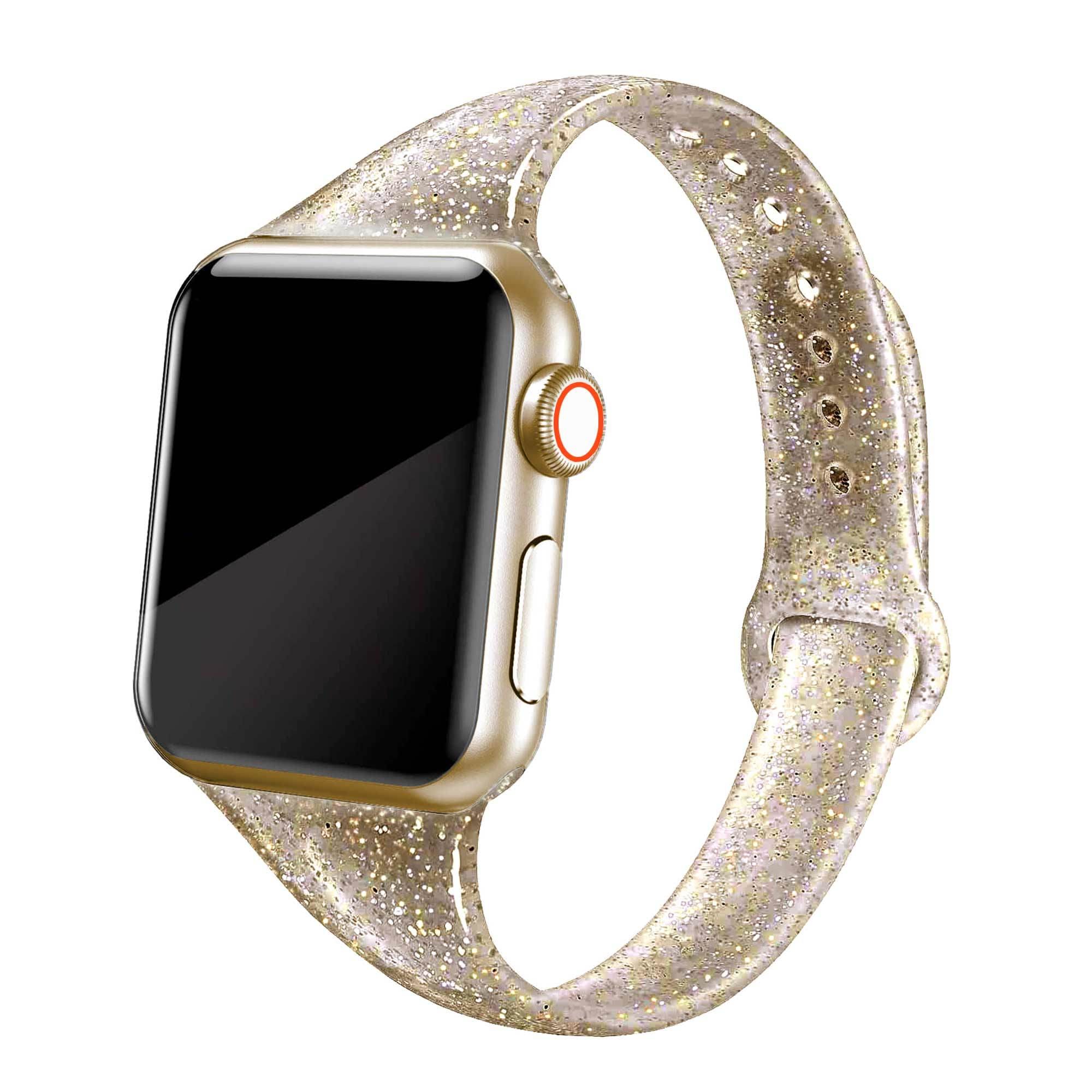 Glitter hehkuva Apple Watch ranneke 38/40 mm Bronze - Gigantti verkkokauppa