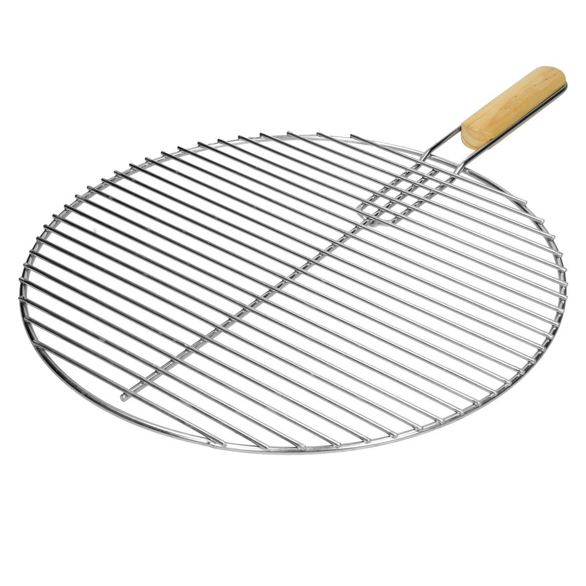Pyöreä ruostumattomasta teräksestä valmistettu grilli, Ø 44,5 cm, jossa on  - Gigantti verkkokauppa
