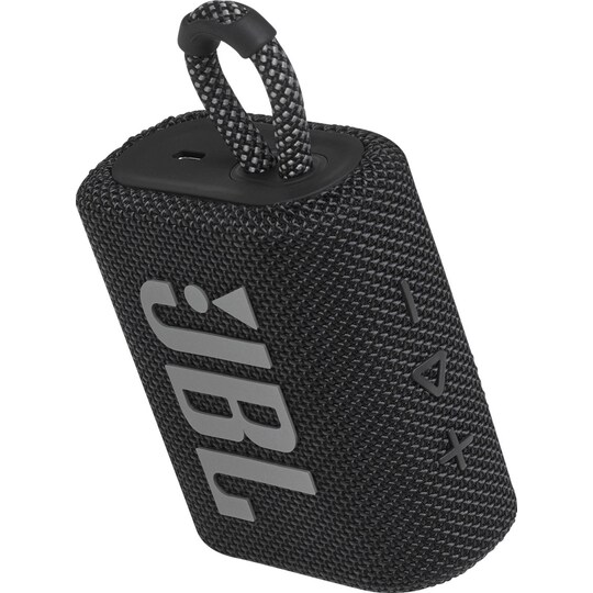 JBL GO 3 kannettava kaiutin (musta) - Gigantti verkkokauppa