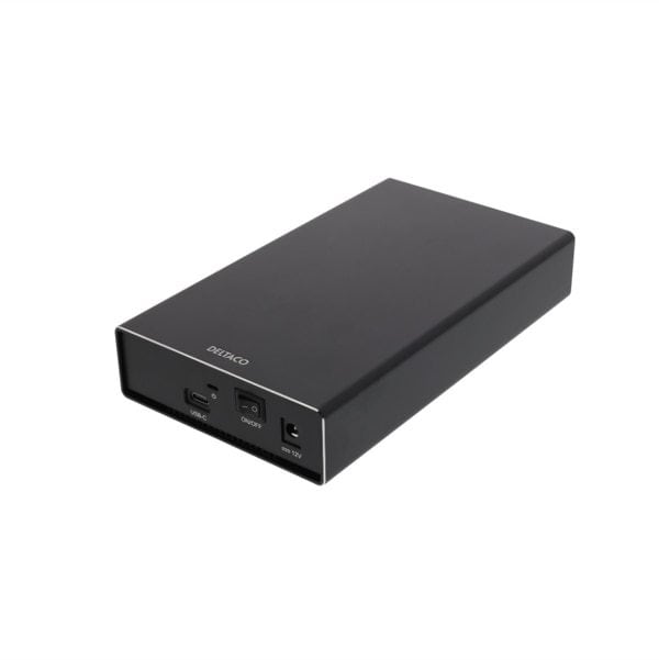 DELTACO 3,5" kiintolevykotelo, USB-C, USB 3.1 Gen 2, 10Gbps, musta -  Gigantti verkkokauppa
