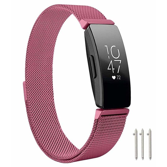 Fitbit Inspire / Inspire HR -rannekoru Milanese Loop Pink (S) - Gigantti  verkkokauppa