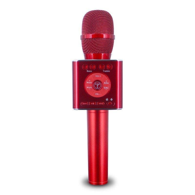 Langaton karaoke-mikrofoni Bluetooth-kaiuttimella 2x5W punainen - Gigantti  verkkokauppa