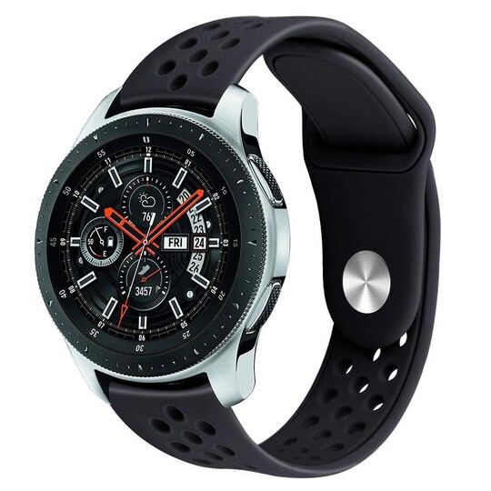 Ranneke Samsung Galaxy Watch 46 mm:lle - musta - Gigantti verkkokauppa
