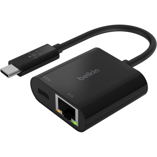 Belkin USB-C - Gigabit Ethernet adapteri (musta) - Gigantti verkkokauppa