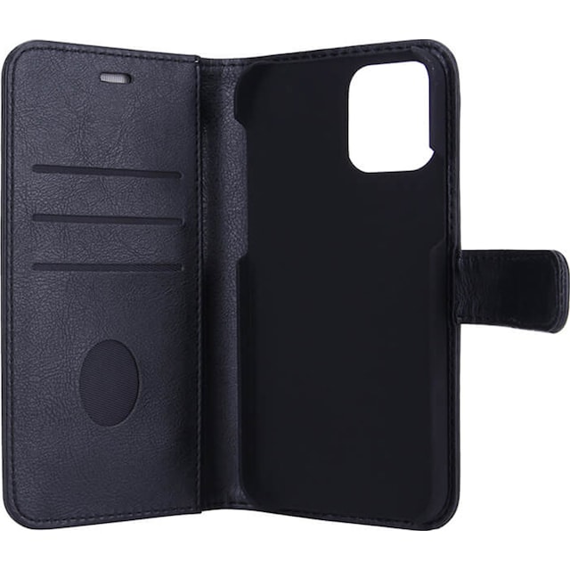 Radicover iPhone 12/12 Pro 2-in-1 lompakkokotelo (musta)