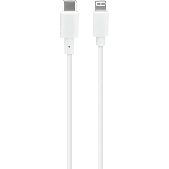 Sandstrøm USB-C - Lightning kaapeli 3m (valkoinen) - Gigantti verkkokauppa